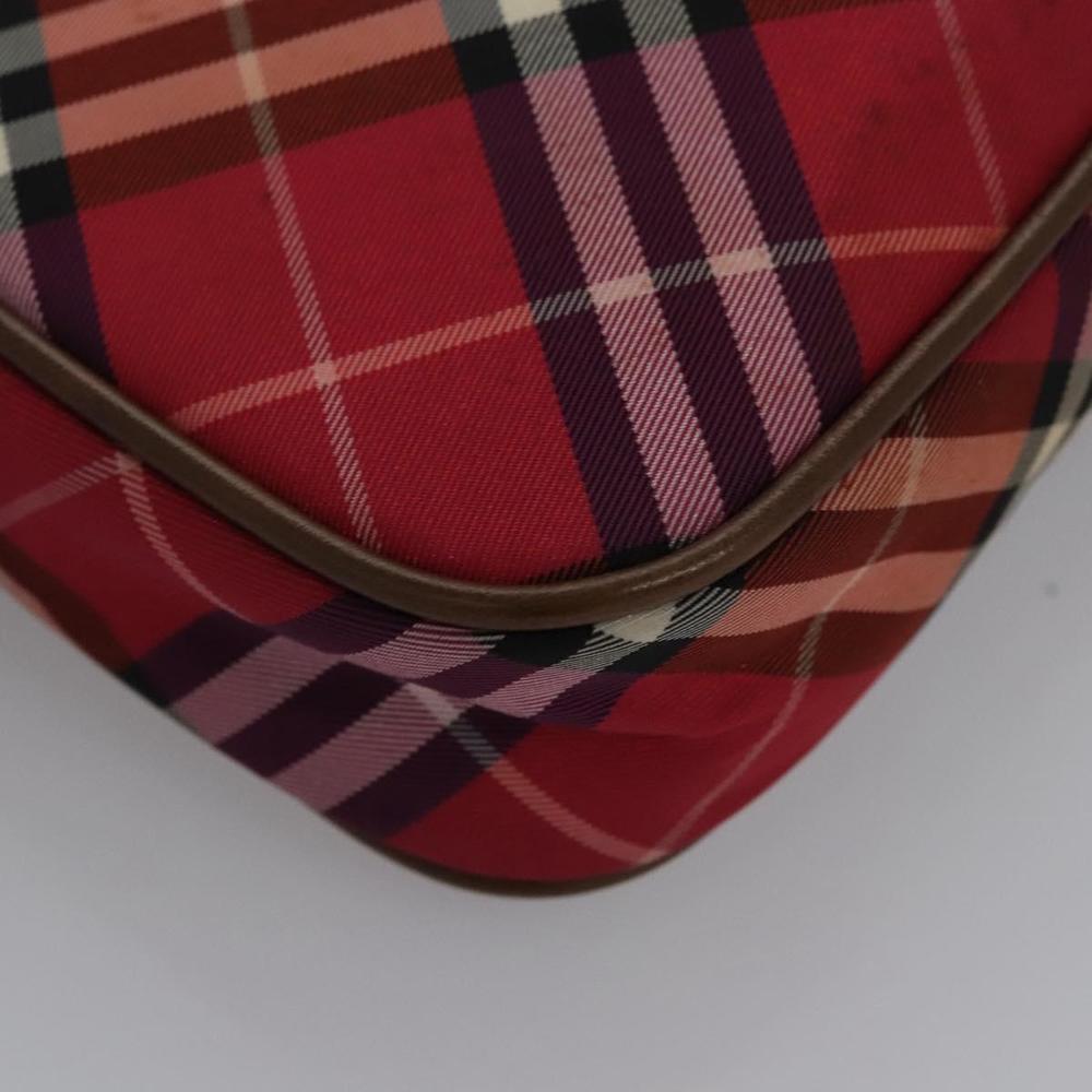 BURBERRY Nova Check Blue Label Accessory Pouch Nylon Red Brown Auth mr1139 - Picture 15 of 16